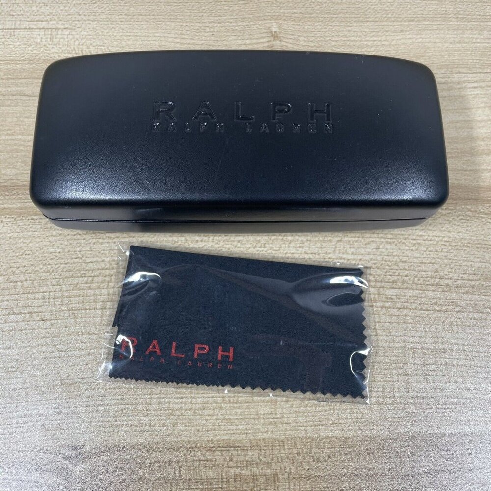 Ralph by Ralph Lauren Eyeglasses Sunglasses Hard Case Black and Cleaning Cloth